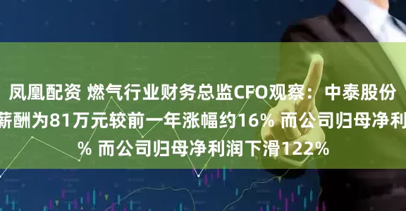 凤凰配资 燃气行业财务总监CFO观察:中泰股份唐伟2024年薪酬为81万元较前一年涨幅约16% 而公司归母净利润下滑122%